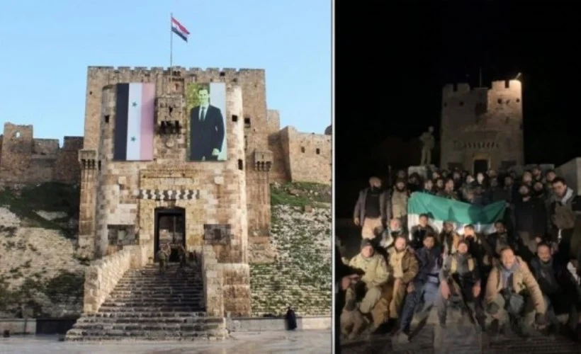 İlk iş Esad'ın heykelini yıktılar