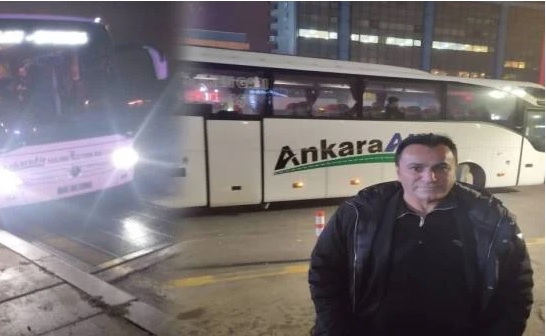 Otobüs şoförü seyir halindeyken bayıldı! Direksiyona geçen polis faciayı önledi 1 Otobüs şoförü seyir halindeyken bayıldı! Direksiyona geçen polis faciayı önledi