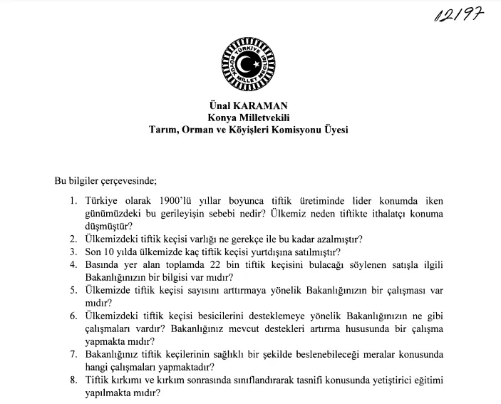 Tiftik keçisi hakkında önerge vermişti: İYİ Partili vekil Ünal Karaman'ın dağ keçisi katlettiği ortaya çıktı 2 Tiftik keçisi hakkında önerge vermişti: İYİ Partili vekil Ünal Karaman'ın dağ keçisi katlettiği ortaya çıktı
