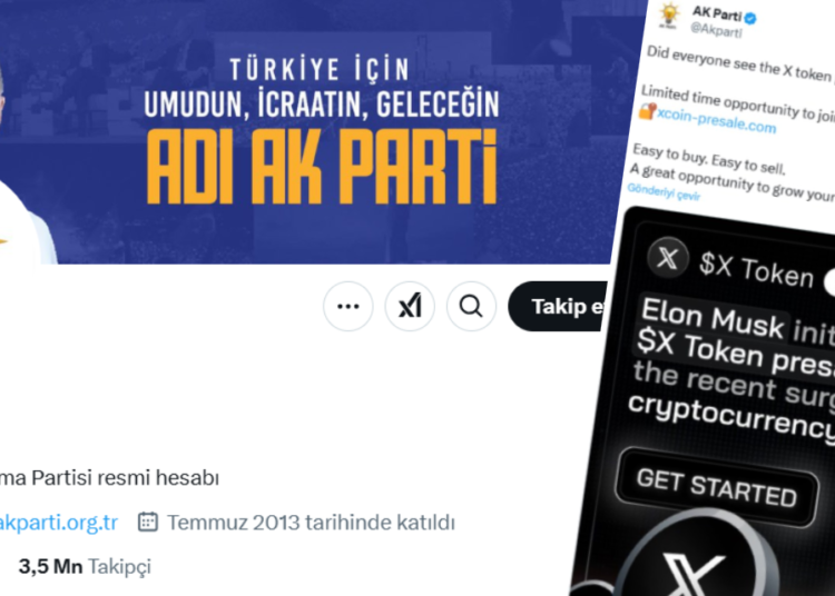 AK Parti resmi hesabından ‘$ X Token’ mesajı atıldı 1 AK Parti resmi hesabından ‘$ X Token’ mesajı atıldı