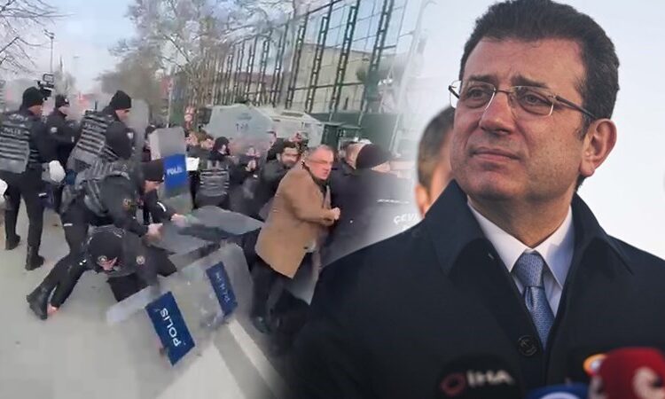 İmamoğlu iki soruşturma kapsamında ifade verdi, destek için gelenler Çağlayan'ı doldurdu 1 İmamoğlu iki soruşturma kapsamında ifade verdi, destek için gelenler Çağlayan’ı doldurdu