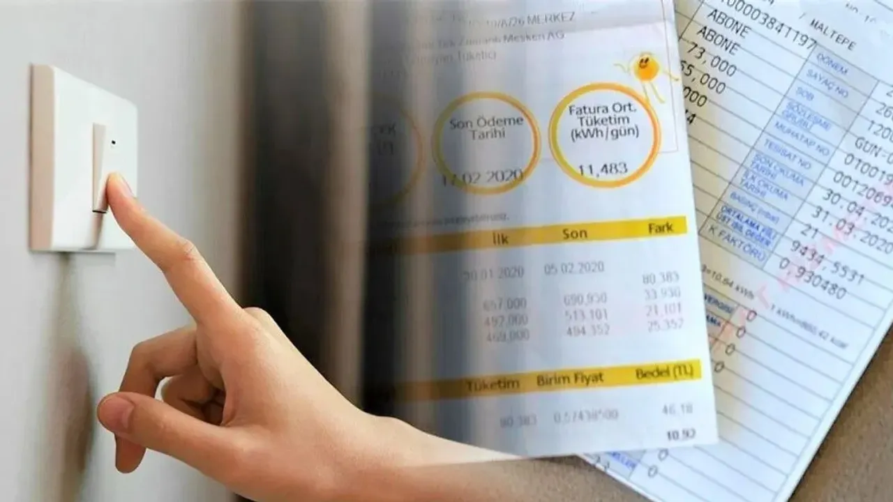 Elektrik faturası 1.050 lirayı geçen artık 2 bin lira ödeyecek