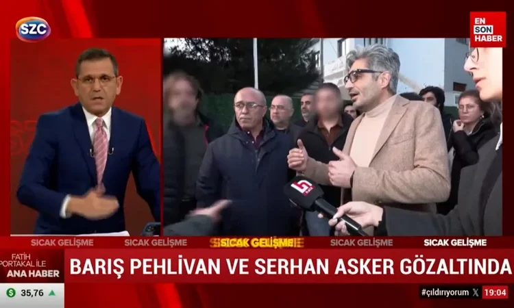 Fatih Portakal’ın, gözaltına alınan Barış Pehlivan’ı suçlayan sözleri gündem oldu!