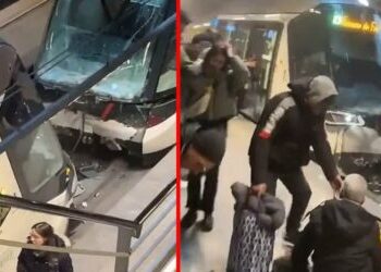 Strazburg’da iki tramvay kafa kafaya çarpıştı: Ağır yaralılar var!
