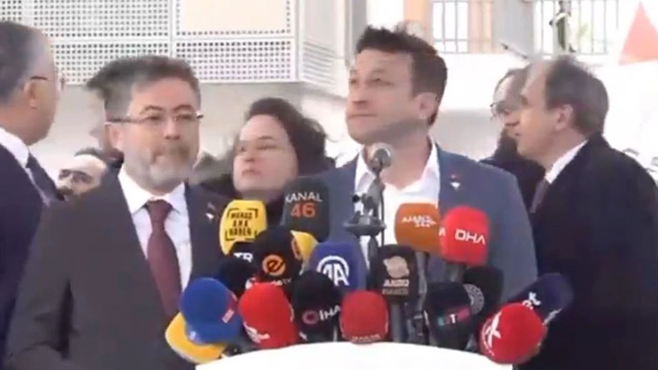 Deprem anmasına giden bakanlar, aniden çıkan fırtınadan korkup böyle kaçtı!