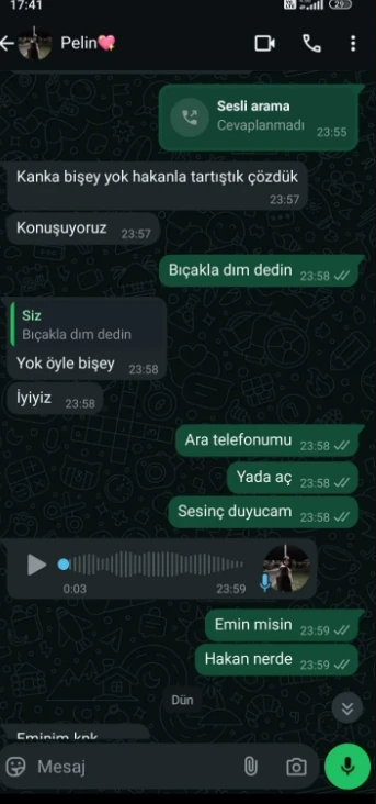 Erkek arkadaşını, kalbinden bıçaklayarak öldürdü