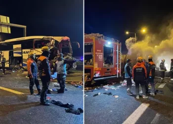 Otobüs, otomobil ve TIR’ın karıştığı kazada ölü ve yaralılar var