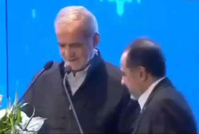 İran Cumhurbaşkanı Pezeşkiyan, Türkçe şiir okuyunca uyarıldı