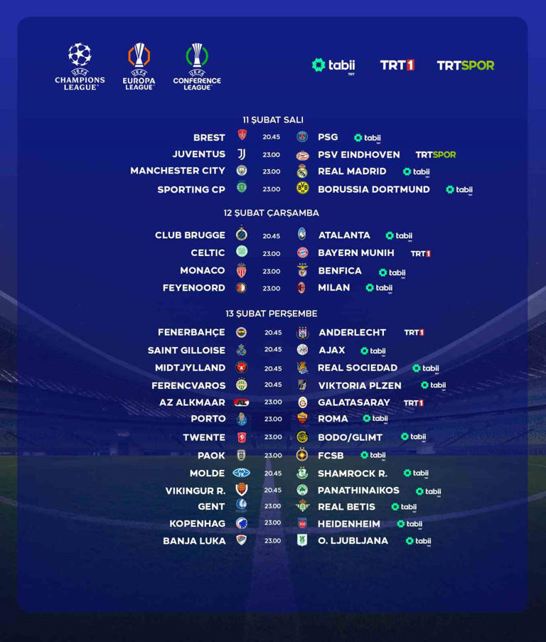 UEFA maçları TRT'de; sadece Türk takımlarını izlemek ücretsiz 2 UEFA maçları TRT'de; sadece Türk takımlarını izlemek ücretsiz