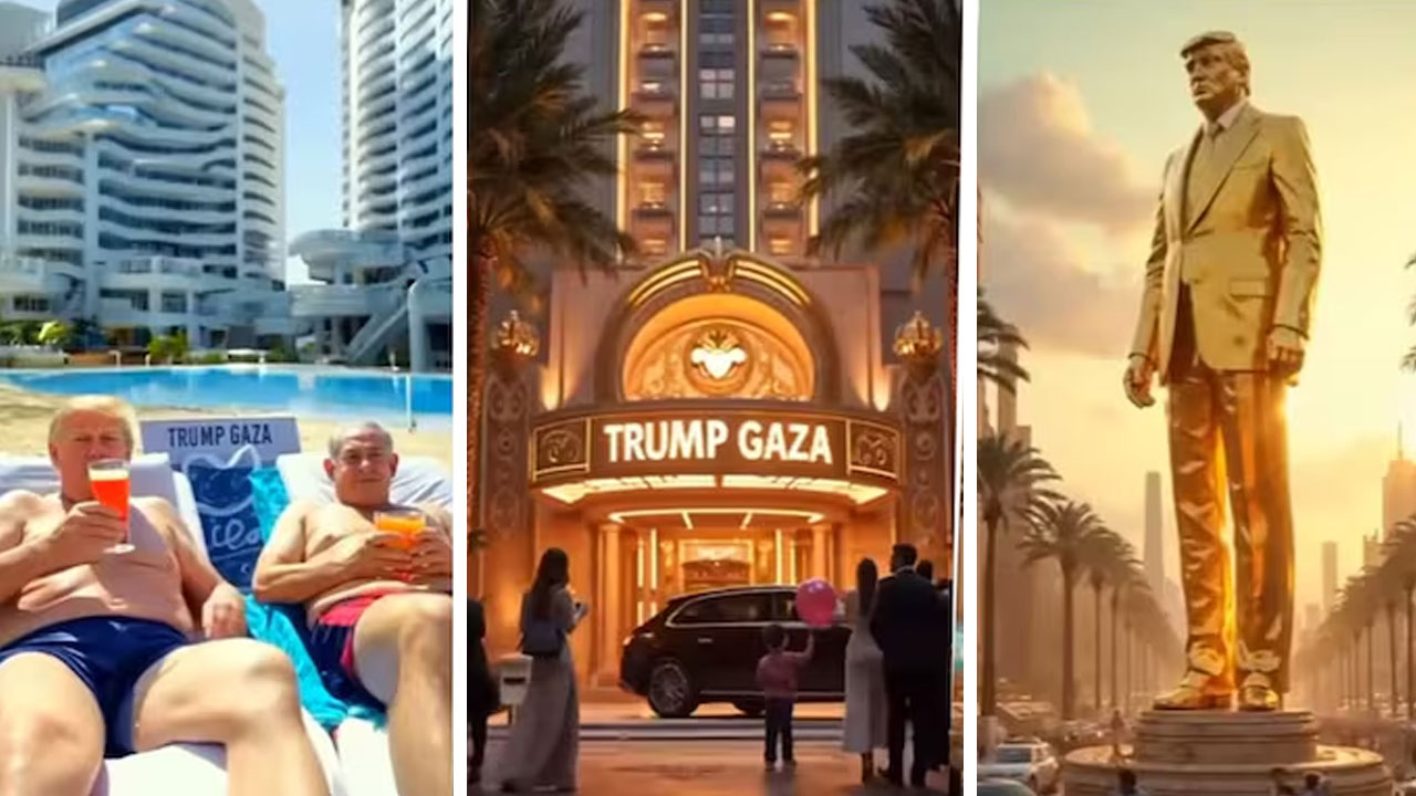 İşte Trump’ın hayalindeki Gazze! Netanyahu’yla tatil yaptı