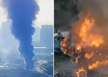 Brezilya’da facia: Uçak, trafikteki araçların üzerine düştü