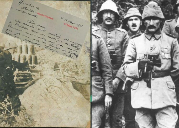 Atatürk'ün Çanakkale Savaşından bir gün önce yazdığı mektup ortaya çıktı 1 Atatürk’ün Çanakkale Savaşından bir gün önce yazdığı mektup ortaya çıktı