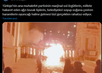 Erdoğan’ın Saraçhane diye izlettiği eylem görüntüsü Gürcistan çıktı