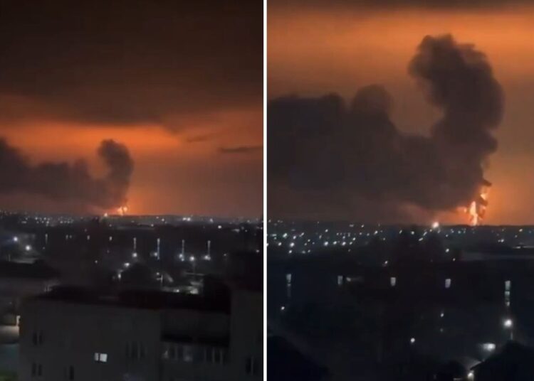 Ukrayna’nın İHA’larla vurduğu Rusya petrol deposundaki yangın büyüdü 1 Ukrayna’nın İHA’larla vurduğu Rusya petrol deposundaki yangın büyüdü