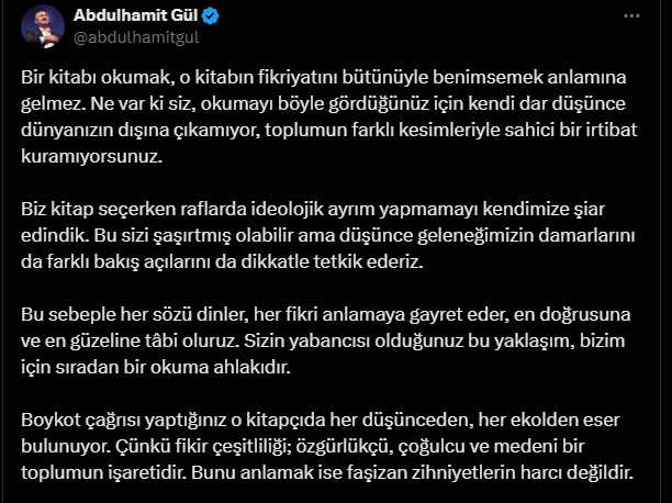 Tarihçi Emrah Safa Gürkan ile eski bakan Abdulhamit Gül atıştı: ‘Her şeyden suni mağduriyetler çıkarmayın’