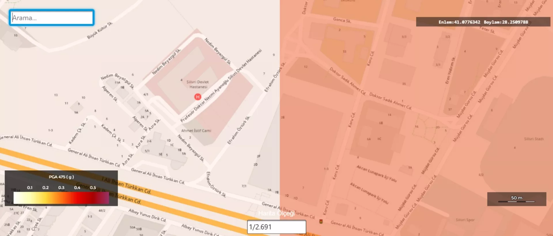 deprem risk haritası, AFAD, İstanbul, deprem, Silivri