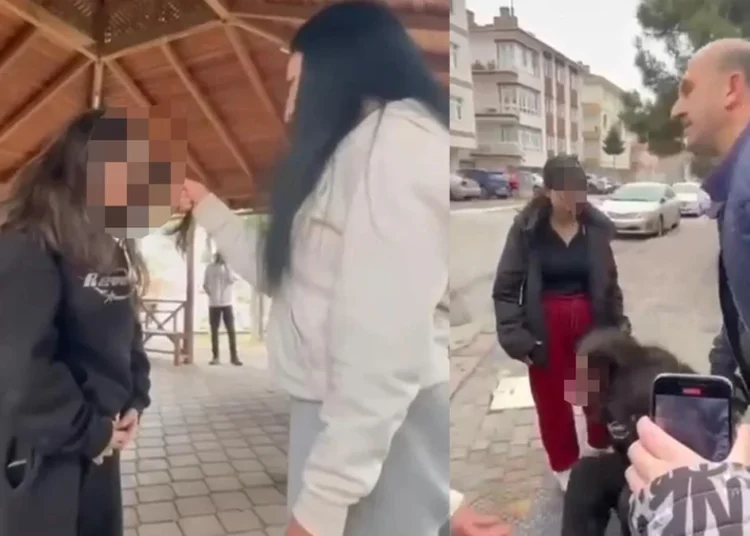 Ankara'nın göbeğinde dehşet: Liseli kızlar, başka bir kızı dakikalarca dövdü 1 Ankara’nın göbeğinde dehşet: Liseli kızlar, başka bir kızı dakikalarca dövdü