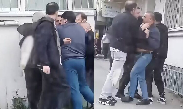 Depremle dışarı fırladılar, sokakta kavgaya tutuştular