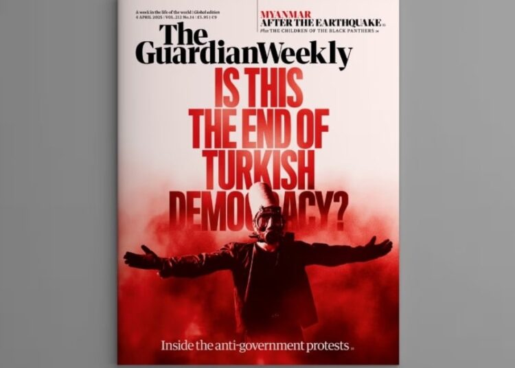 The Guardian Weekly, Saraçhane eylemlerini kapağına taşıdı 1 The Guardian Weekly, Saraçhane eylemlerini kapağına taşıdı