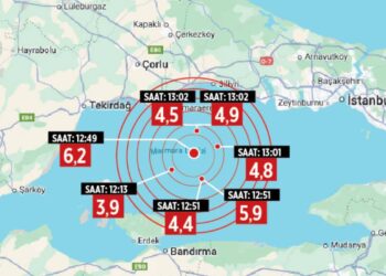 ABD Jeoloji Merkezi açıkladı: İşte İstanbul depreminde ilçe ilçe hissedilen şiddet