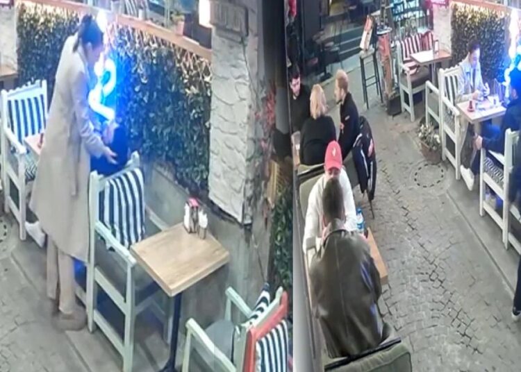 Kafede eşi ile otururken ensesinden vuruldu