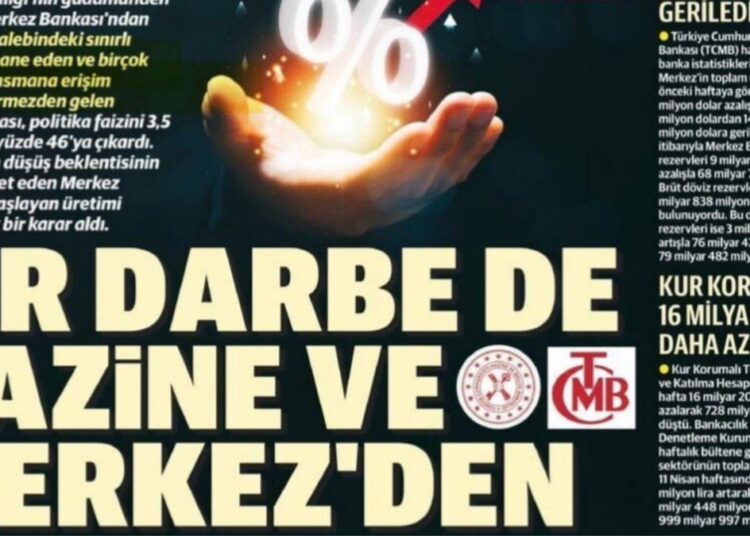 Yeni Şafak, faiz kararı için yine Mehmet Şimşek'i hedef aldı: Ekonomiye bir darbe daha 1 Yeni Şafak, faiz kararı için yine Mehmet Şimşek’i hedef aldı: Ekonomiye bir darbe daha