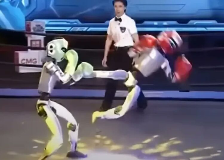 Bu da robot dövüşü: Metal yumruklar havada uçuştu 1 Bu da robot dövüşü: Metal yumruklar havada uçuştu