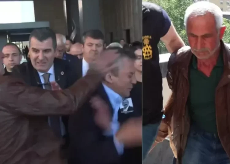 Özel'e yumruk atan saldırgana 8 dakikada tutuklama kararı 1 Özel’e yumruk atan saldırgana 8 dakikada tutuklama kararı
