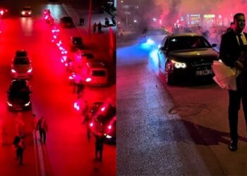 Kız isteme şovu için yolu kapatan damada ceza yağdı