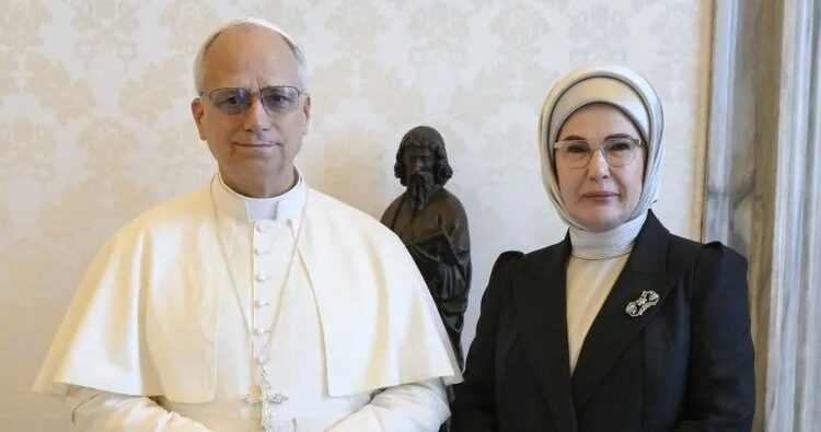 Emine Erdoğan’dan Papa 14. Leo’ya ‘Gazze’ çağrısı