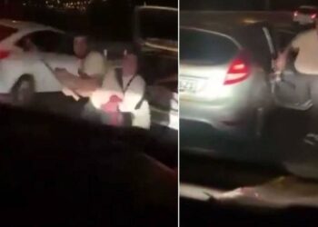 Trafikte otomobile baltayla saldıran 2 kişiye gözaltı