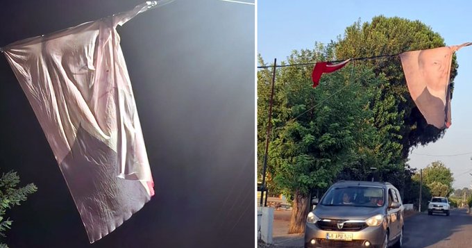 Cumhurbaşkanı Erdoğan’ın posterini kaldırdı jandarma ifadeye çağırdı 1 Cumhurbaşkanı Erdoğan’ın posterini kaldırdı jandarma ifadeye çağırdı