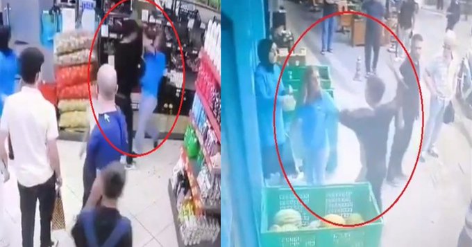 Markette dehşet: Kız arkadaşını dövüp müşteriyi bıçakladı 1 Markette dehşet: Kız arkadaşını dövüp müşteriyi bıçakladı