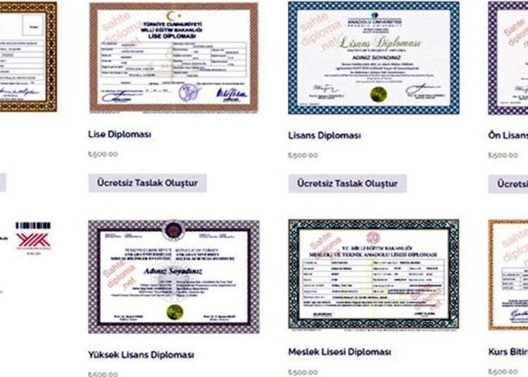 Sahte diplomalı olan bazı isimler ortaya çıktı: 70’ten fazla kişi sahte mezun 1 Sahte diplomalı olan bazı isimler ortaya çıktı: 70’ten fazla kişi sahte mezun