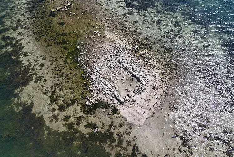 Sular çekildi, tarihi kilise ortaya çıktı 1 Sular çekildi, tarihi kilise ortaya çıktı