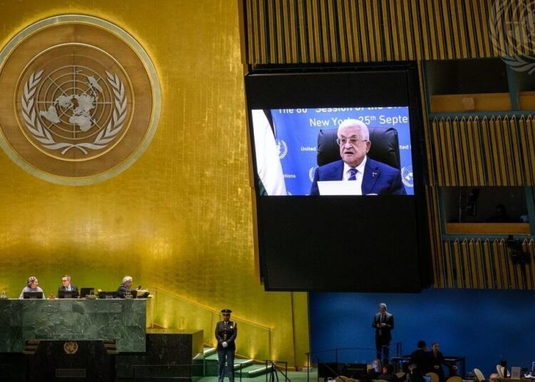 Vize verilmeyen Filistin Devlet Başkanı Abbas, BM’de video bağlantıyla konuştu