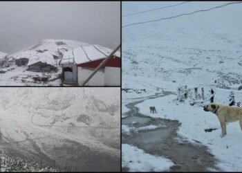 Rize, Artvin ve Ardahan’da yüksek kesimlere kar yağdı