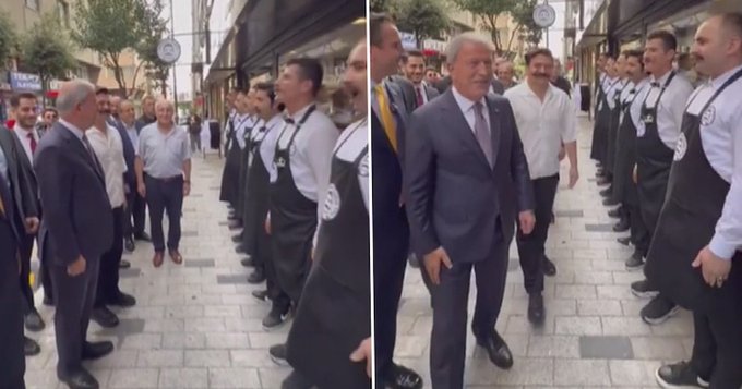 Hulusi Akar, fenomen pilavcıda 'içtima' aldı 1 Hulusi Akar, fenomen pilavcıda ‘içtima’ aldı