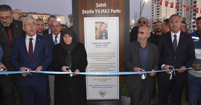 Şehit Polis Memuru Şeyda Yılmaz’ın adı parkta yaşatılacak 1 Şehit Polis Memuru Şeyda Yılmaz’ın adı parkta yaşatılacak