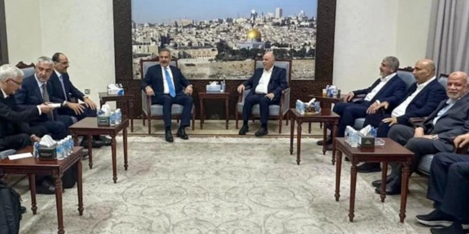 Bakan Fidan ve MİT Başkanı Kalın, Hamas yetkilileriyle görüştü 1 Bakan Fidan ve MİT Başkanı Kalın, Hamas yetkilileriyle görüştü