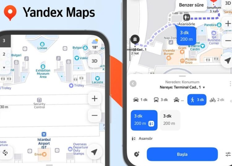 İstanbul Havalimanı'nda kaybolma derdine Yandex son verdi 1 İstanbul Havalimanı’nda kaybolma derdine Yandex son verdi