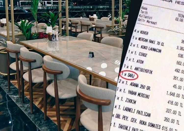 Hesaba telefon şarj ücreti ekleyen restorana bakanlıktan ceza