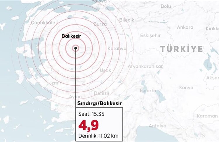 Balıkesir Sındırgı'da 4,9 büyüklüğünde deprem 1 Balıkesir Sındırgı’da 4,9 büyüklüğünde deprem