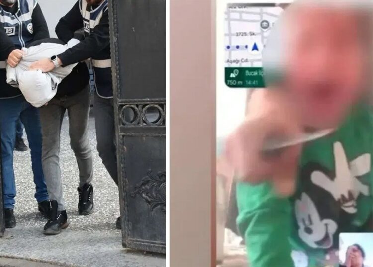 Çocuğunun boğazına bıçak dayamıştı, tahliye edildi