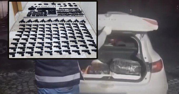Seyyar cephanelik gibi araç polis çevirmesiyle fark edildi 1 Seyyar cephanelik gibi araç polis çevirmesiyle fark edildi