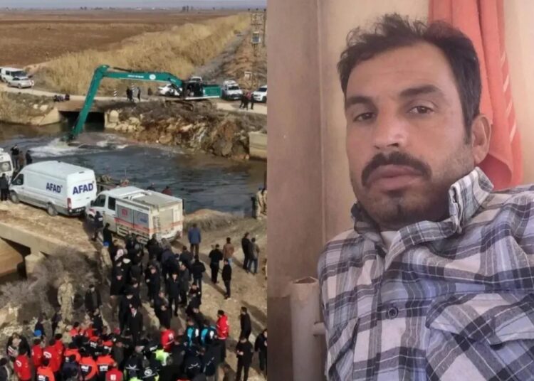 Kanala düşen sürücünün cesedi Suriye’de bulundu