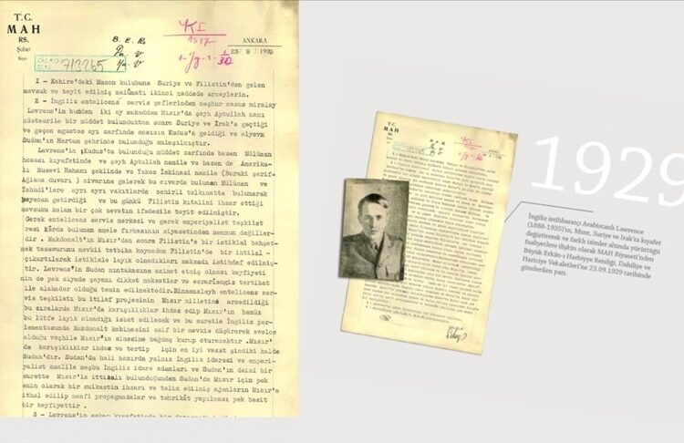 MİT, Arabistanlı Lawrence hakkındaki belgeleri paylaştı