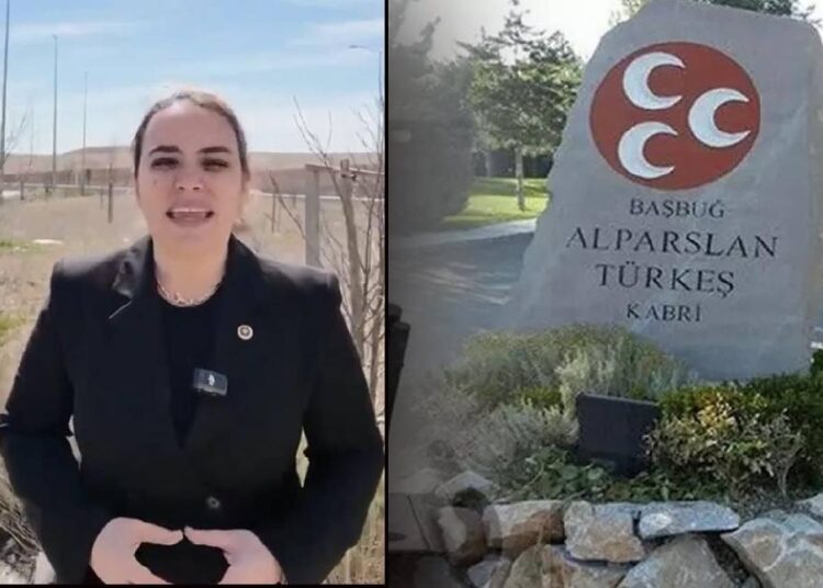 İYİ Partili Ayyüce Türkeş’in babası Alparslan Türkeş’in mezarına ziyareti engellendi 1 İYİ Partili Ayyüce Türkeş’in babası Alparslan Türkeş’in mezarına ziyareti engellendi