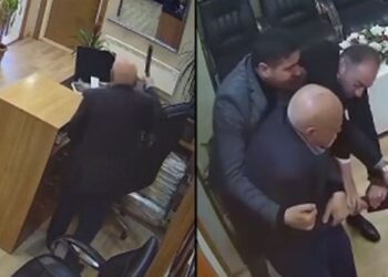 Satırla geldiği belediyede çalışanı yaraladı