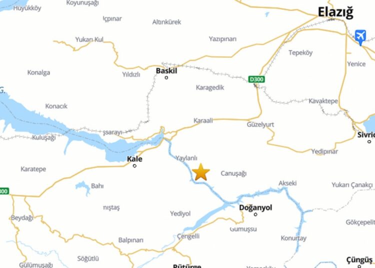 Elazığ'da 3.9 büyüklüğünde deprem 1 Elazığ’da 3.9 büyüklüğünde deprem